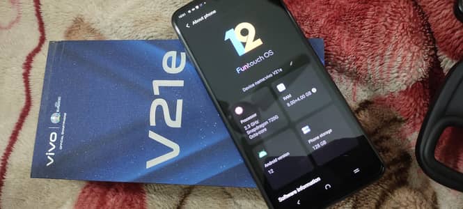 vivo v21e complete Box Snapdragon edition