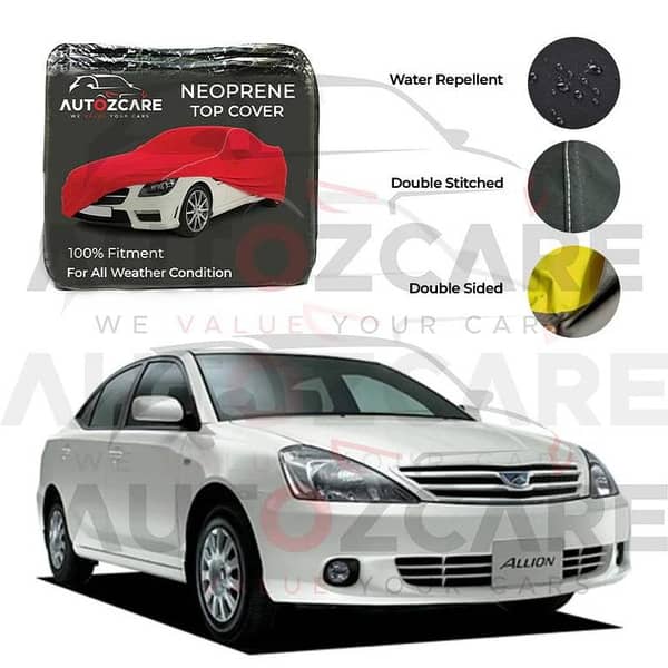 Toyota Allion Neoprene Top Cover - Model 2001-2006
