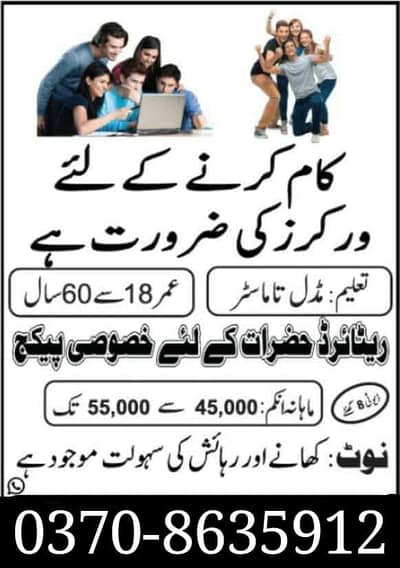 Helper, Runner,Data entry operator, Supervisor, office management