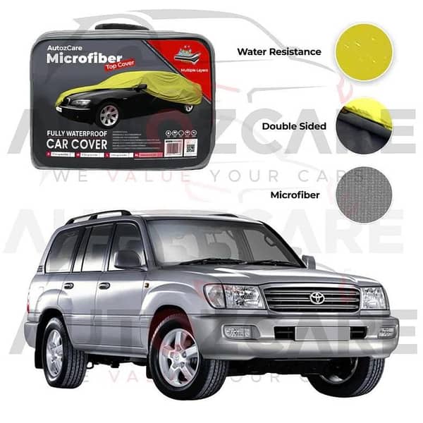 Toyota Land Cruiser Microfiber Car Top Cover - Model 1998-2007