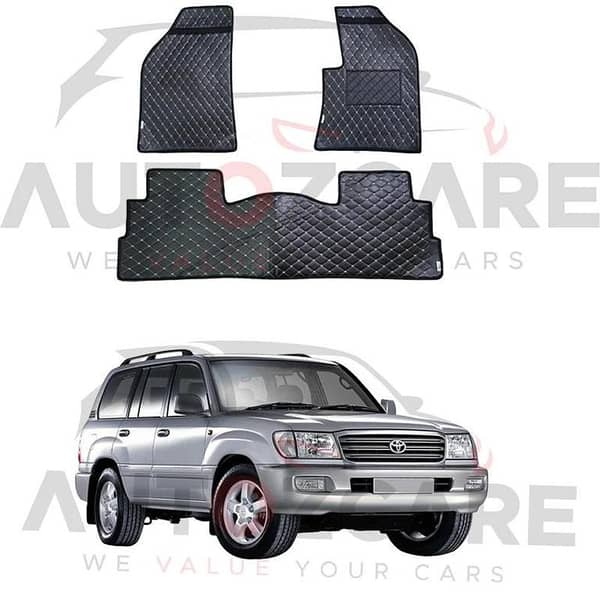 Toyota Land Cruiser 7D Floor Mat ( Flat Style ) 3PCS - Model 1998-2007