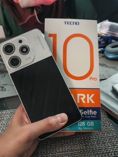 Tecno spark 10 pro with box and accessories