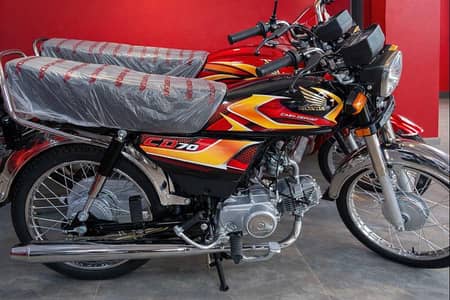 Honda CD 70 Available Without Booking New Zero Meter Open Letter