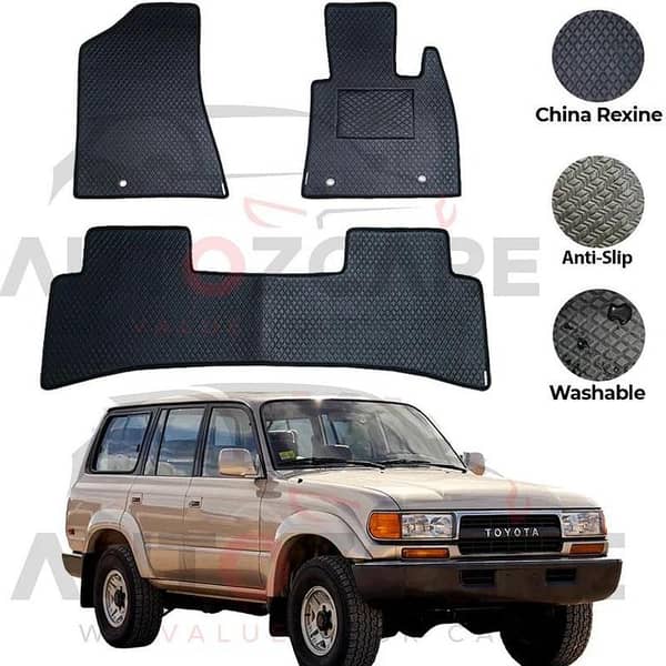 Toyota Land Cruiser China Rexine Floor Mat 3PCS - Model 1990-1998