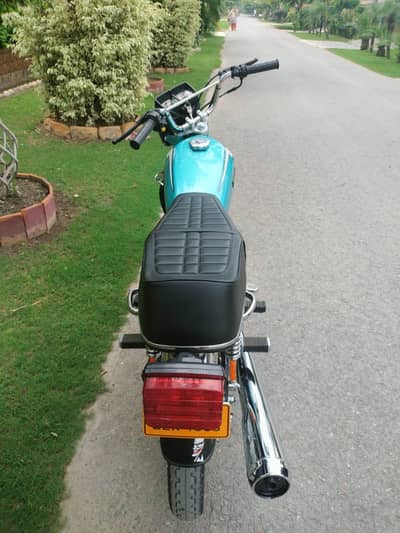 cg125 red converted blue 2011 model