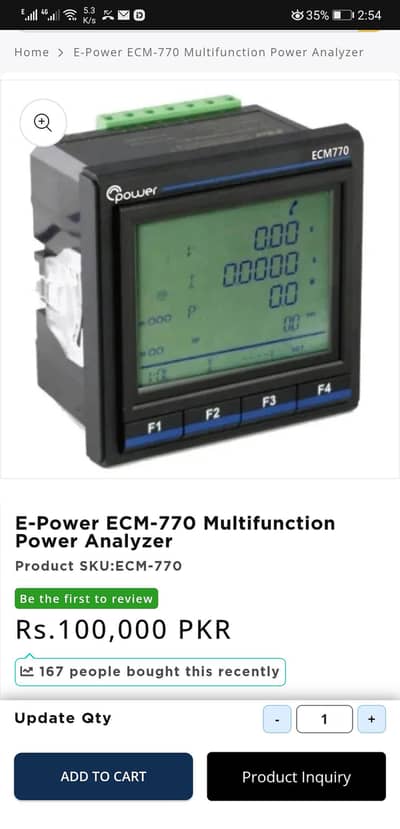 Energy Meter Technology Power ECM 770