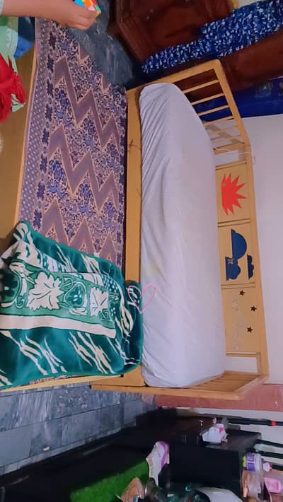 Pure wooden 2 in 1 sliding bed