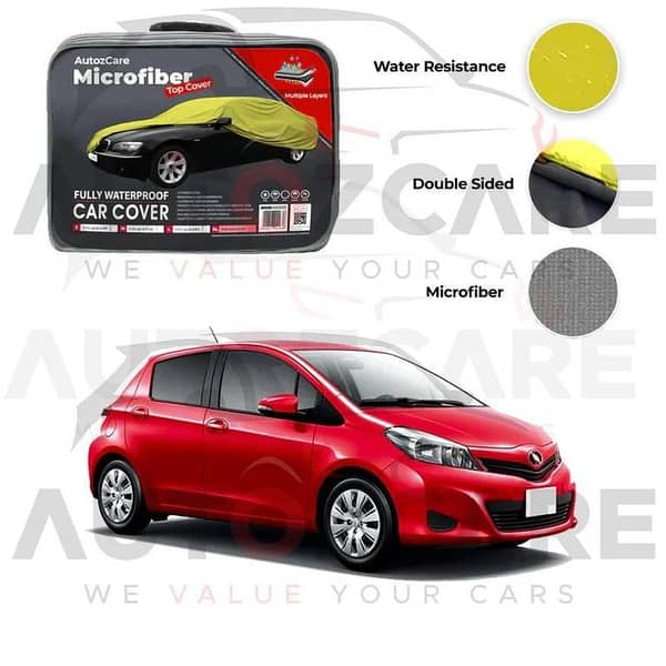 Toyota Vitz Microfiber Car Top Cover Model 2005-2011