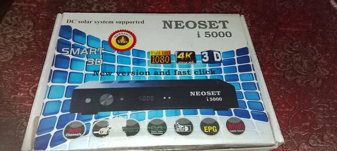 Neoset i5000 Receiver with 2 Dish Antennas and 1 LNB