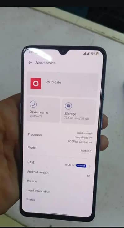 OnePlus 7t 8.128