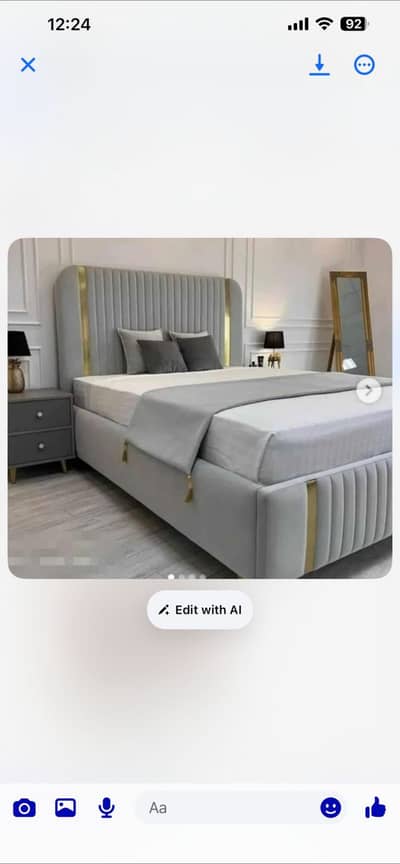 Bed Set//BedRoom Set(2 Side+Dressing Table & Mattress)//King Size Bed