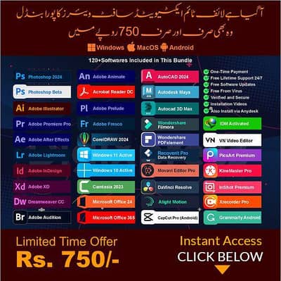 120+ licence Software