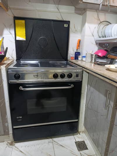 Stove plus oven grill