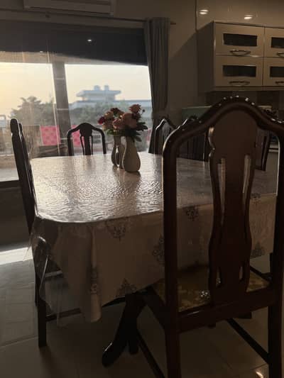 Furniture- 8 person Solid Wood Dining Table--Solid Wood King Size Bed