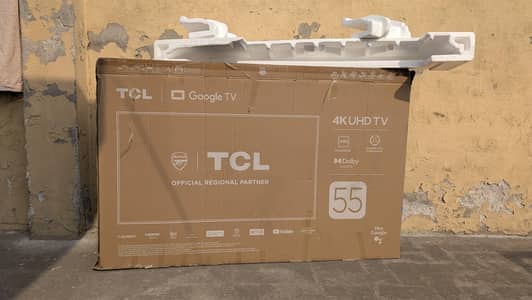 Box Open New TCL 4K Ultra 55 Inches LED