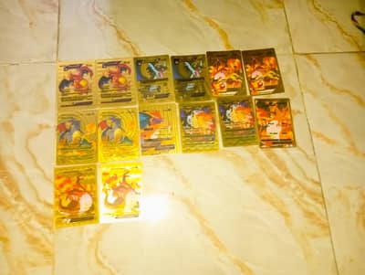 Golden Charizard Pokemon Cards