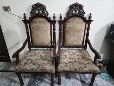 Room Coffee Set Chairs Chiniot style talli wood
