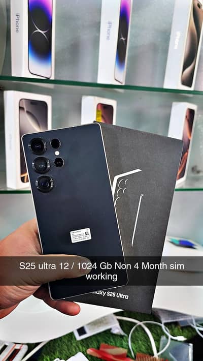 Samsung S25 Ultra  Non Pta 1 tb Black Colour with box cable