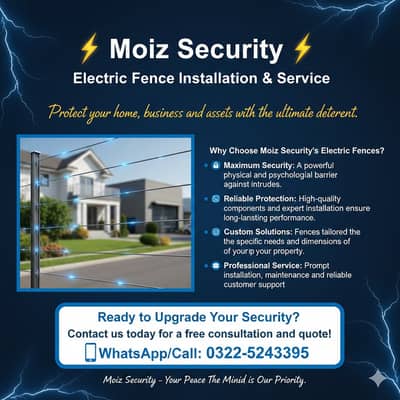 Fencing security system/ electric fence instaltion/ security wire