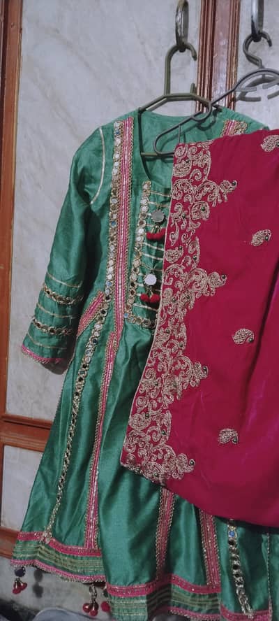 party wear dress  and embroided velvet shawl