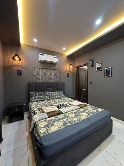 1 Bedroom VIP Full furnish flat per day available in Bahria town Lahore 0300 4561276