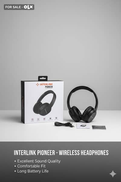 Interlink Pioneer Wireless Headphones - Brand New Condition
