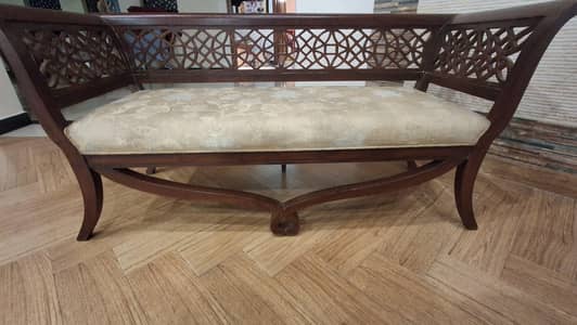 Old Money Wooden settee