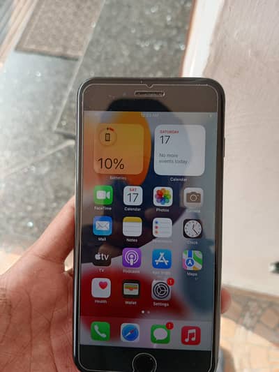 iPhone 7 plus 128 GB new battery phone aalo ke n by 9 argent for sale