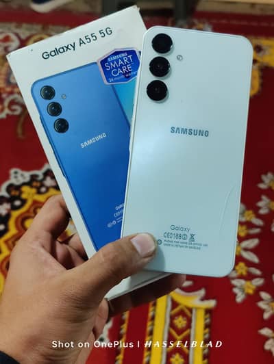 SAMSUNG A55 8/256 with bOx APPROVEd.