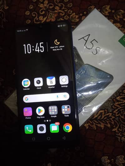 Oppo A5s 3/32 with box lush condition