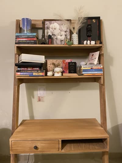 Modern Study Table with shelves