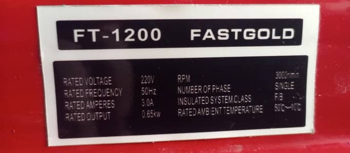 Fast gold 1kva brand new genrator