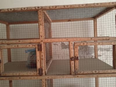 wooden cage