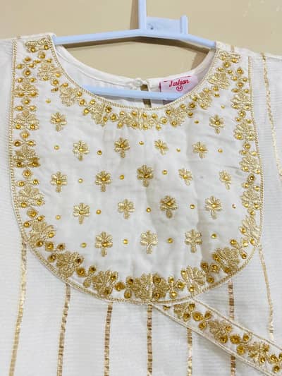 off white sharara dress