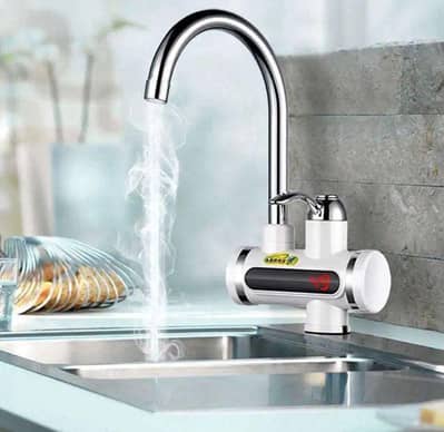 Electric water heater tap