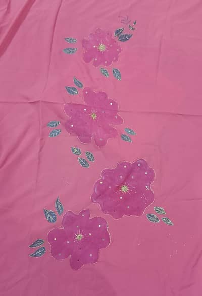 hand painted unstich shirt piece