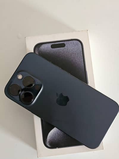 iPhone 15 pro Non PTA JV Blue Titanium