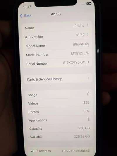 Best        iPhone XS 256GB White | 100% Health | Excellent Condition