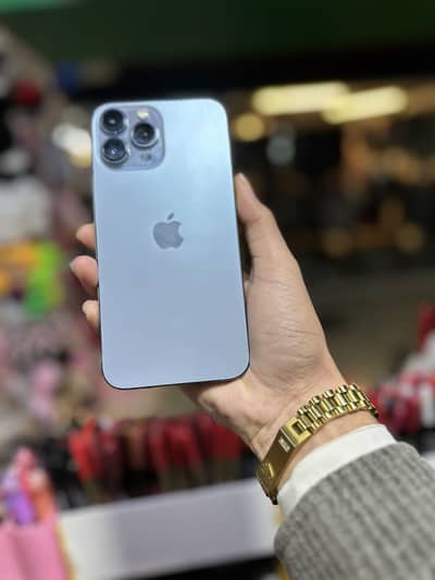 Iphone 13 pro max 256 gb sim working Exchange with up model