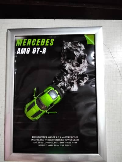 Car model wall frame