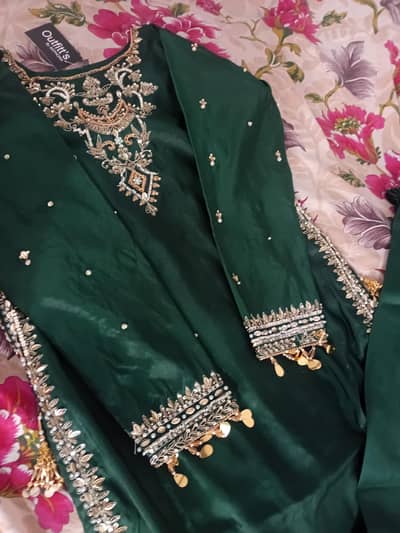 Sephora Outfits Embroidered Green Ladies Stitched Suit