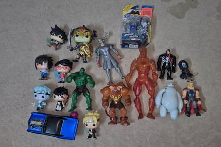 Anime Boruto , Marvel ,DC Action Figures , Cars