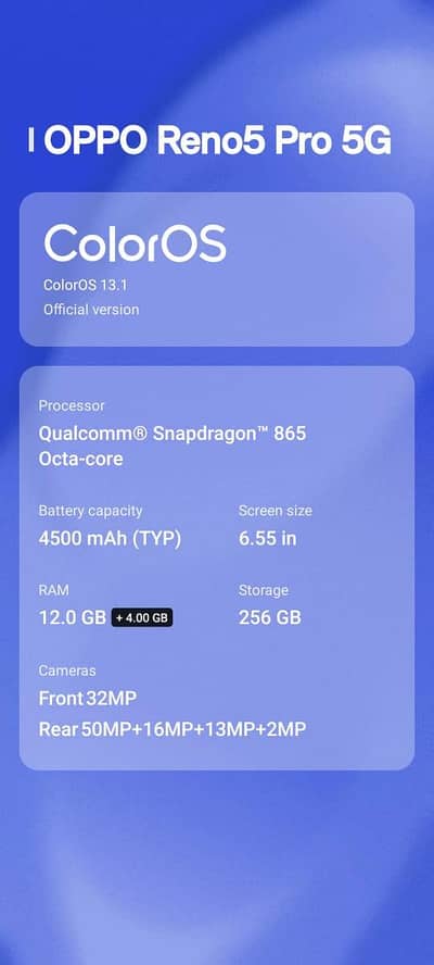 oppo Reno5 Pro 5G