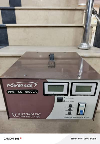 Powerage 5KVA (5000VA) Automatic Voltage Stabilizer
