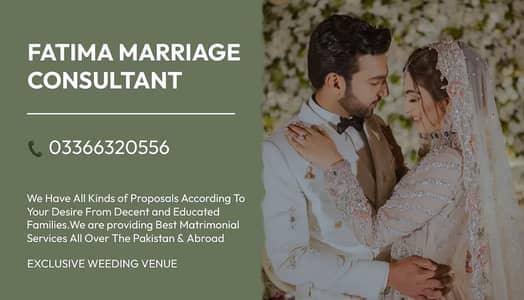 Marriage Bureau Services / abroad Proposals / Online Rishta Service