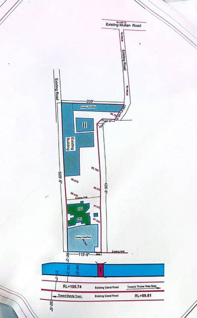 14 Kanal Commercial Plot 2side Open Main Canal Road