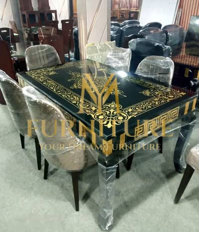 Dinning Set - Wooden Table Set - Dinning Chairs - 4 or 6 Dinning Set