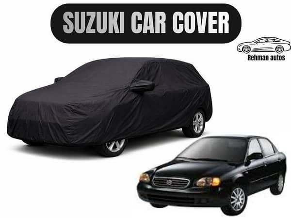 Suzuki Baleno (1998–2005) Double Layer Car Top Cover | Heavy Duty Dust, Sun & Rain Protection | Perfect Fit