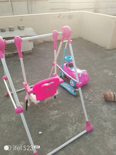 swing only once used almost new assembled