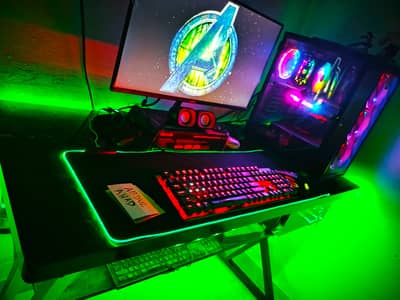4K BEAST GAMING PC FULL SETUP WITH MONITOR/MOUSE/KEYBOARD/MOUSEPAD